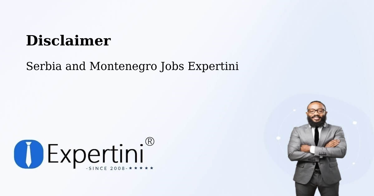 Disclaimer – Springhill - Serbia and Montenegro Jobs Expertini