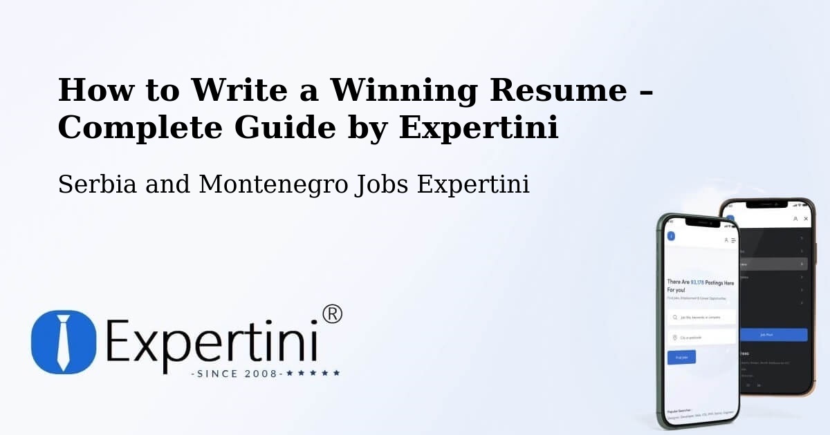 Resume Writing Guide for Job Seekers – Springhill - Springhill, Serbia and Montenegro Jobs Expertini